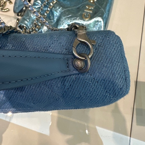 CHANEL 25C Denim Top Handle Bag - Picture 5 of 6